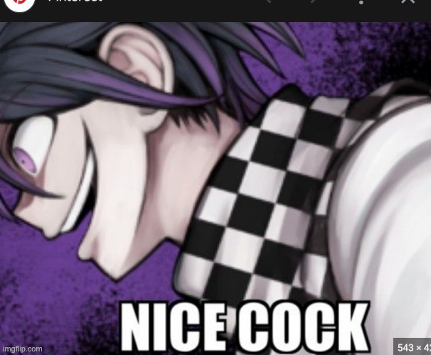 nice cock kokichi | image tagged in nice cock kokichi | made w/ Imgflip meme maker