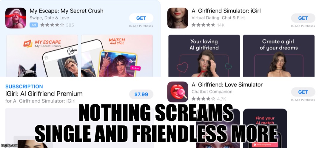 lmaoo | NOTHING SCREAMS SINGLE AND FRIENDLESS MORE | made w/ Imgflip meme maker