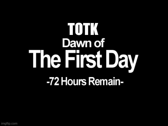 Dawn of the First day | TOTK | image tagged in dawn of the first day | made w/ Imgflip meme maker