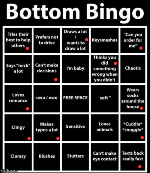 hi | image tagged in bottom bingo | made w/ Imgflip meme maker