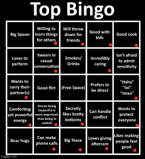 hi :D | image tagged in top bingo | made w/ Imgflip meme maker