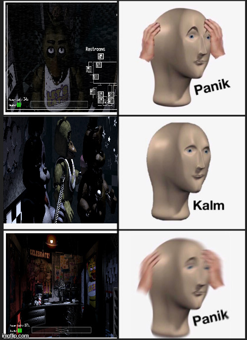 Chica be quick though | image tagged in memes,panik kalm panik | made w/ Imgflip meme maker