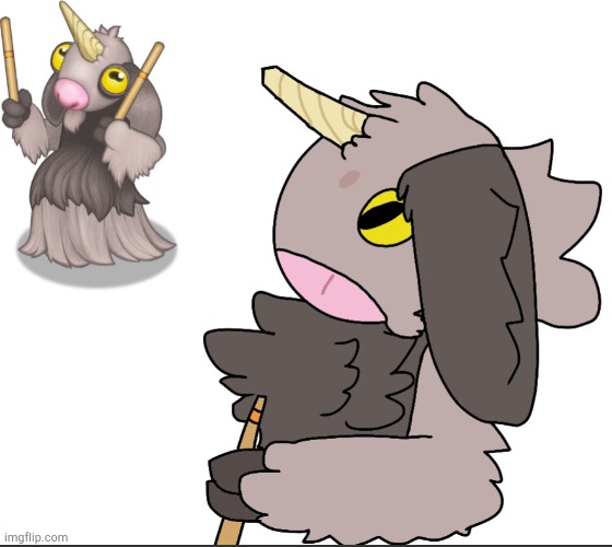 I drew Tapricorn. | image tagged in my singing monsters | made w/ Imgflip meme maker