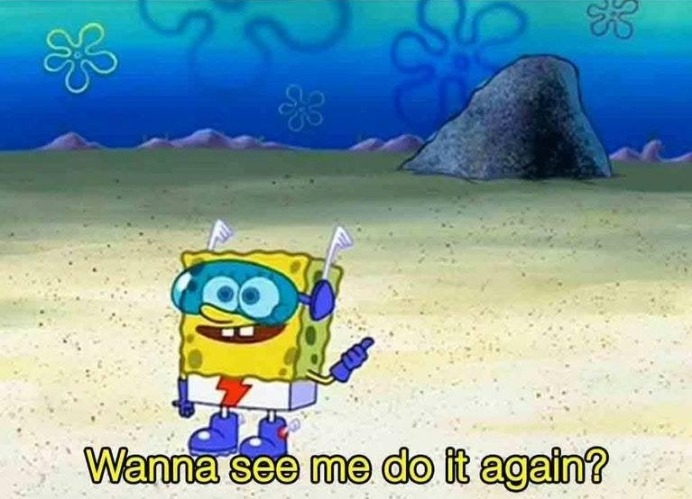 wanna see me do it again? | image tagged in wanna see me do it again | made w/ Imgflip meme maker