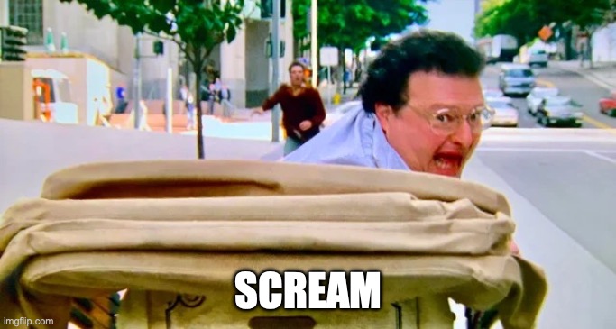 High Quality Newman Scream Blank Meme Template