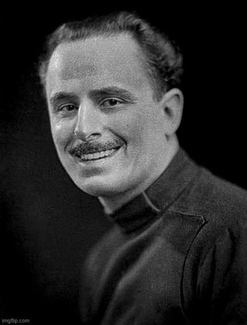 Oswald Mosley Smile | image tagged in oswald mosley smile | made w/ Imgflip meme maker