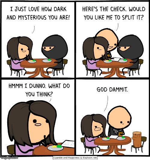 log! | image tagged in comics,comics/cartoons,cyanide and happiness | made w/ Imgflip meme maker