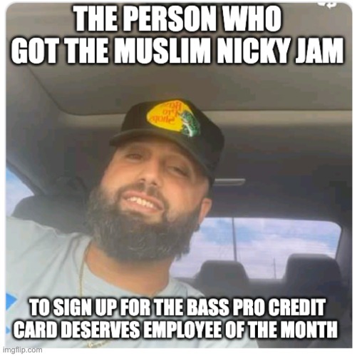Bass Pro Muslim Nicky Jam | image tagged in nicky jam,muslim,bass pro,fishing,hat,selfie | made w/ Imgflip meme maker