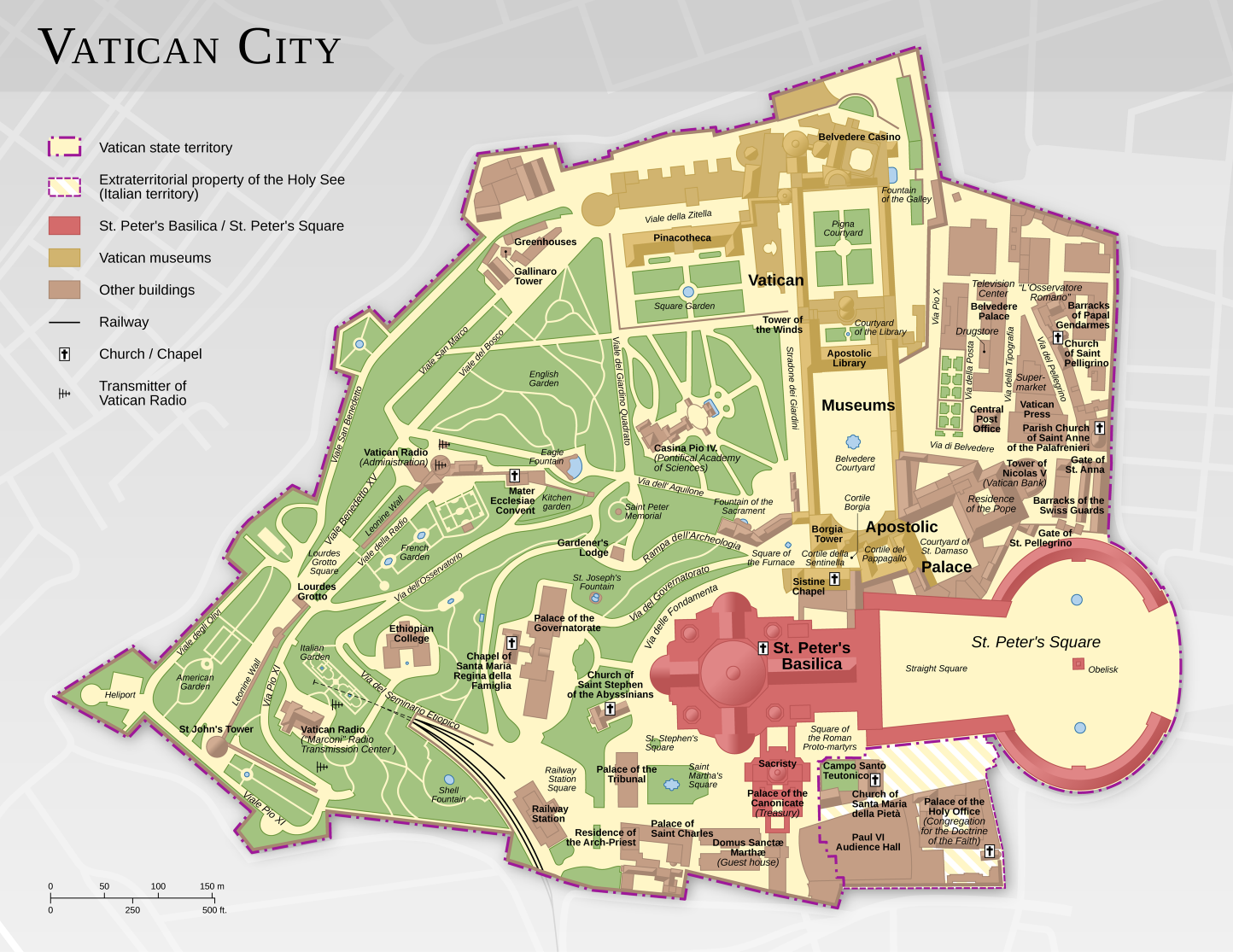 Vatican City Map Blank Meme Template