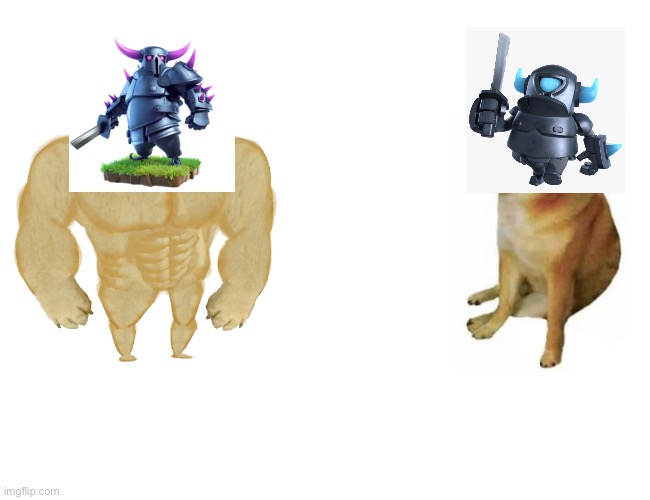 Buff Doge vs. Cheems Meme | image tagged in buff doge vs cheems | made w/ Imgflip meme maker
