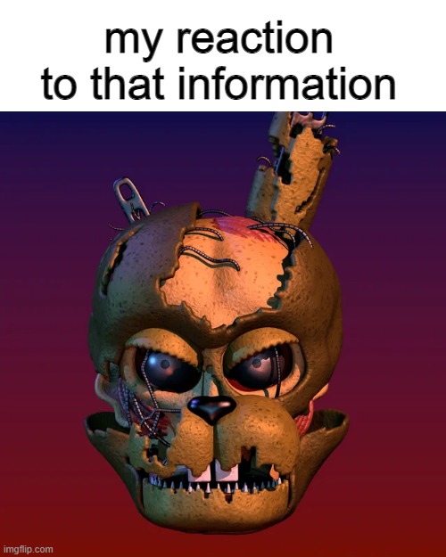 my reaction to that information | made w/ Imgflip meme maker