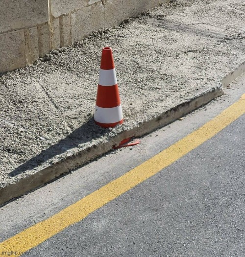 The forever cone | image tagged in you had one job,memes | made w/ Imgflip meme maker