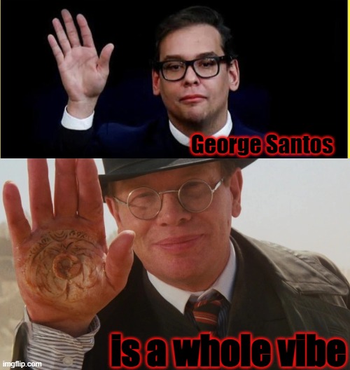 George Santo | George Santos; is a whole vibe | image tagged in santos,george santos,arrested,nazi | made w/ Imgflip meme maker