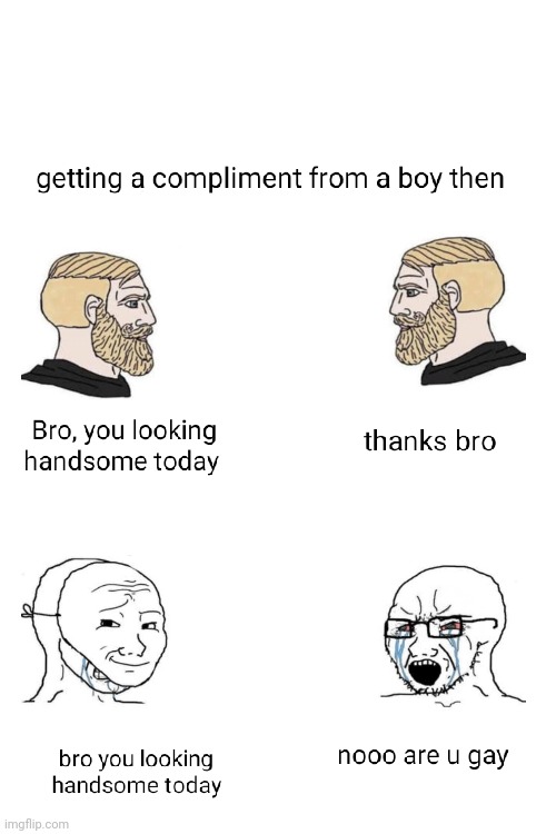 Memes | image tagged in soyboy vs yes chadd,memes,chad,gay,bro | made w/ Imgflip meme maker
