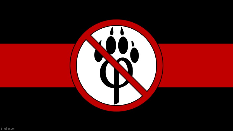 repost if anti-furry | image tagged in anti furry flag | made w/ Imgflip meme maker