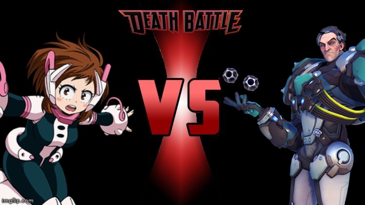 Who's winning here? | image tagged in overwatch,my hero academia,sigma,death battle,gravity | made w/ Imgflip meme maker