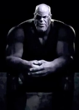 Thanos sitting Blank Meme Template