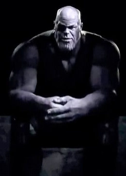 High Quality Thanos sitting Blank Meme Template