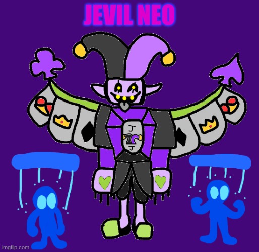 Deltarune: What if we put the Devilsknife/tail into the Spamton Neo body? | JEVIL NEO | made w/ Imgflip meme maker