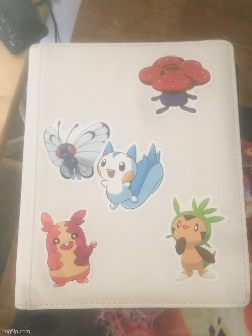 Stickers on my binder (#1,115) | image tagged in stickers,pokemon,pokemon card,pictures | made w/ Imgflip meme maker