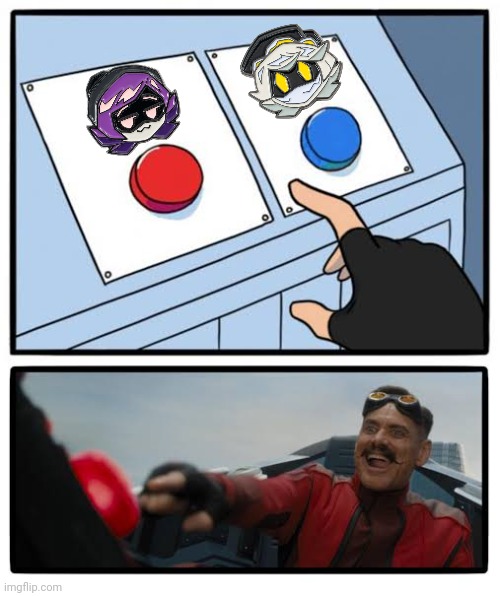 Red and blue button | image tagged in red and blue button | made w/ Imgflip meme maker