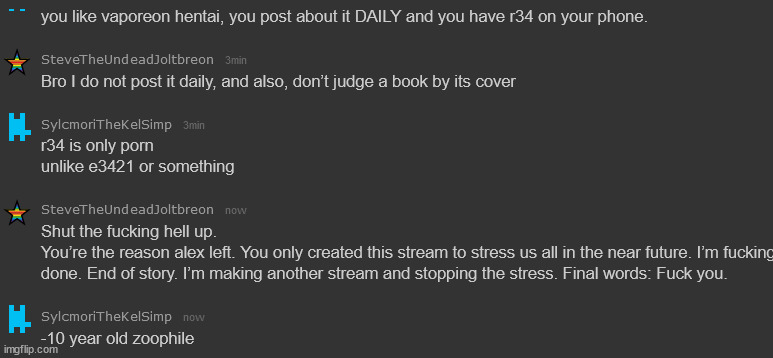 he's seriously 10 years old, he said it himself | made w/ Imgflip meme maker