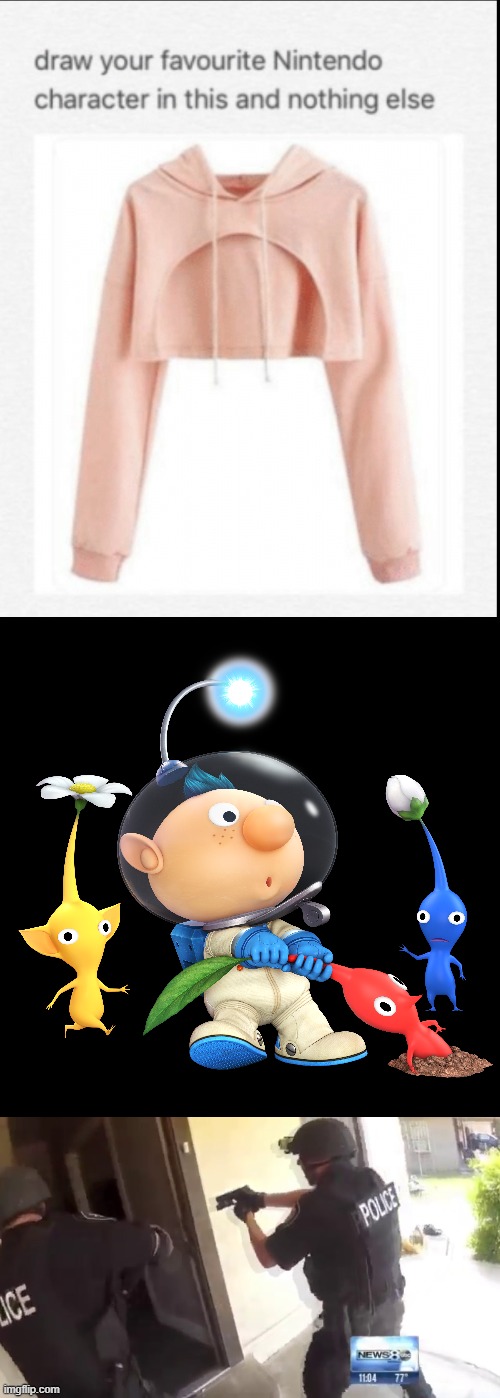 alph looks like a small child, anyone else agree? | image tagged in fbi open up,alph pikmin | made w/ Imgflip meme maker