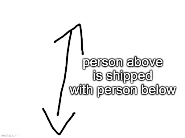 this will go bad | person above is shipped with person below | made w/ Imgflip meme maker