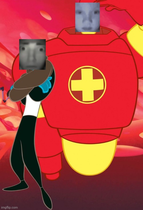 Osmosis Jones and Drix | image tagged in osmosis jones and drix | made w/ Imgflip meme maker
