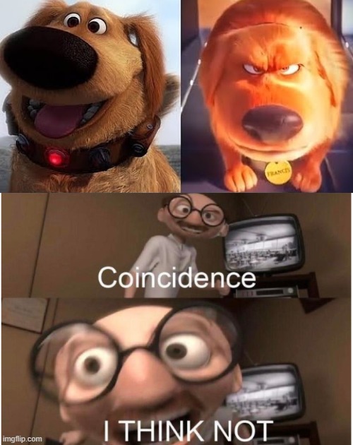 Coincidence, I THINK NOT | image tagged in coincidence i think not,super mario bros,pixar | made w/ Imgflip meme maker