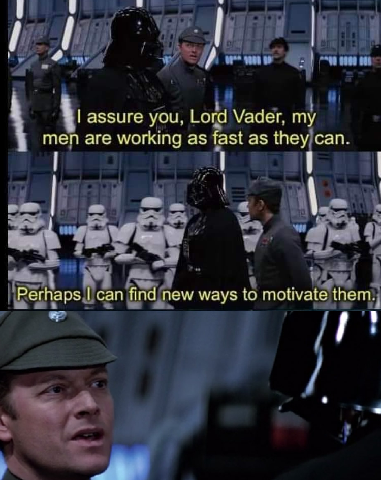 High Quality Jerjerrod and Vader Blank Meme Template