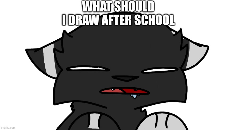 Heck | WHAT SHOULD I DRAW AFTER SCHOOL | image tagged in darkie confusion,shaj | made w/ Imgflip meme maker