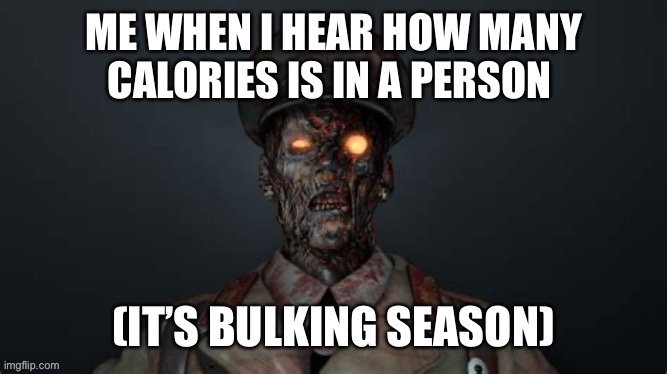 Bulk | image tagged in zombies,cod,gym | made w/ Imgflip meme maker