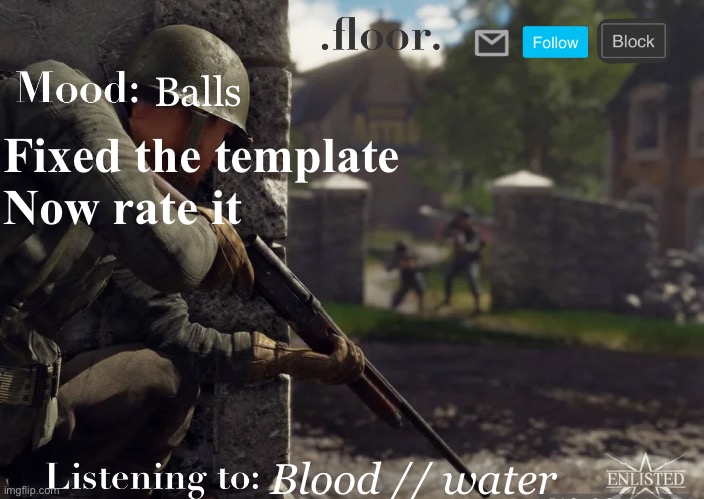 .floor. Announcement template fixed | Balls; Fixed the template 
Now rate it; Blood // water | image tagged in floor announcement template fixed | made w/ Imgflip meme maker