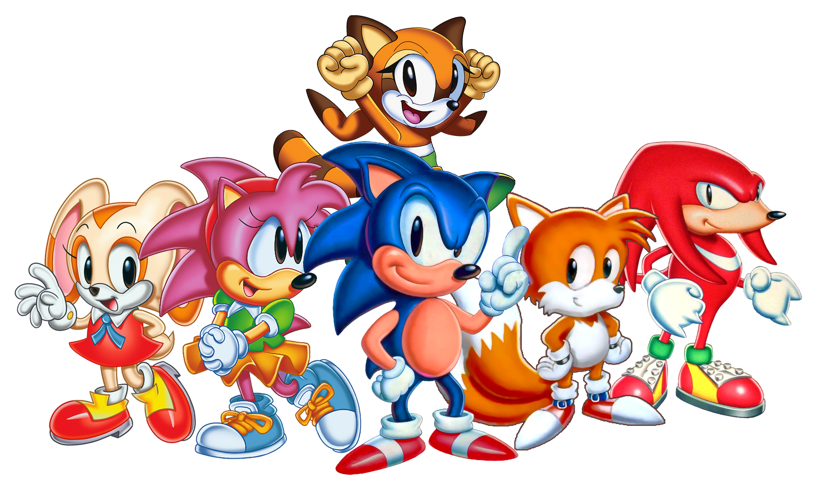High Quality Sonic the Hedgehog Group Greg Martin Style Blank Meme Template
