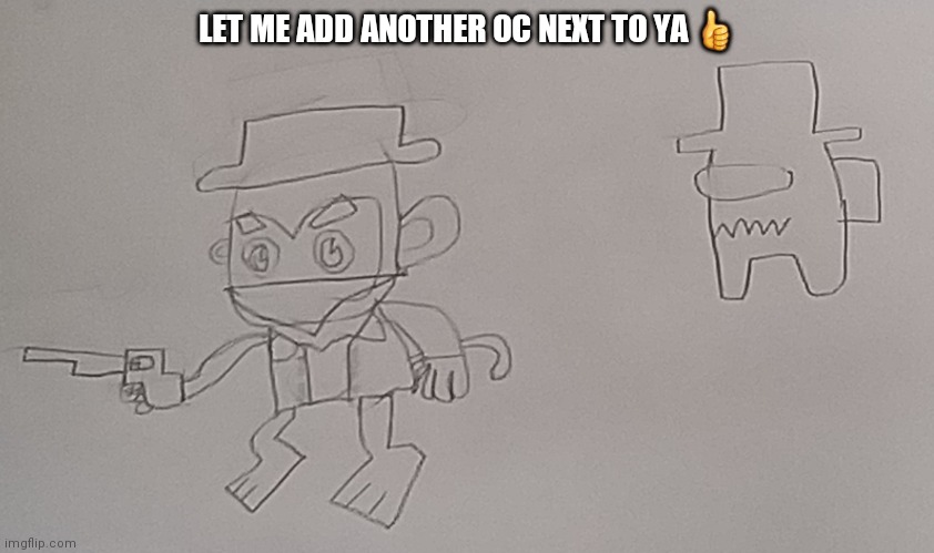 No this isn't a joke. Is actually my oc. Among us isn't bad, the fanbase is | LET ME ADD ANOTHER OC NEXT TO YA 👍 | made w/ Imgflip meme maker