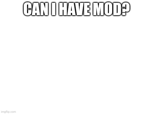 CAN I HAVE MOD? | made w/ Imgflip meme maker