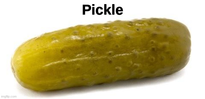Pickle. | Pickle | image tagged in pickle | made w/ Imgflip meme maker