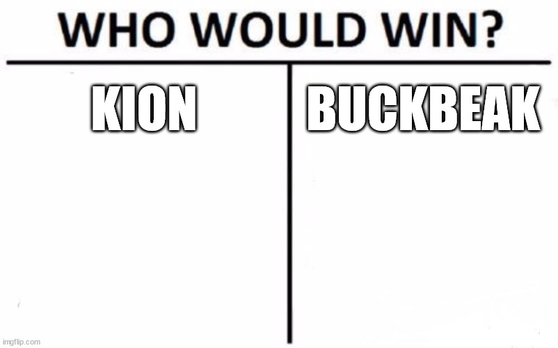 Who Would Win? | KION; BUCKBEAK | image tagged in memes,who would win | made w/ Imgflip meme maker