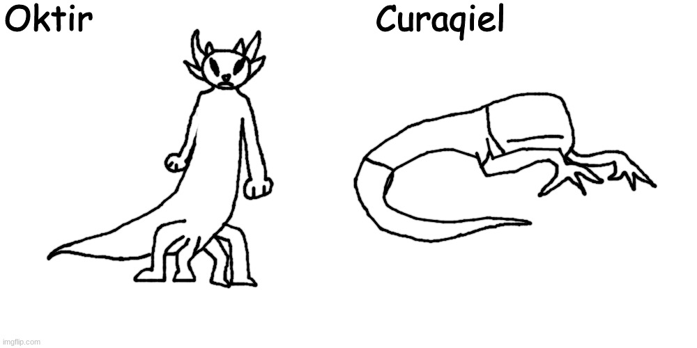 image tagged in oktir,curaqiel | made w/ Imgflip meme maker