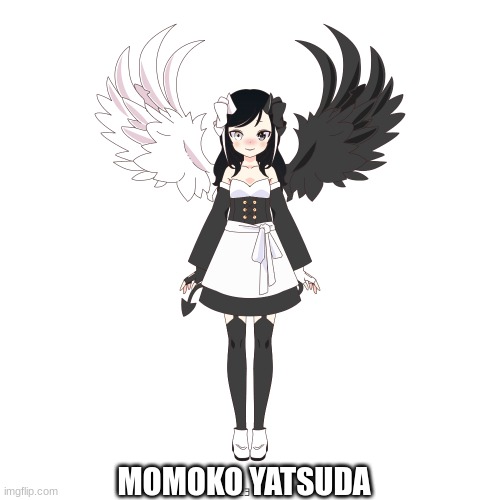 here she is | MOMOKO YATSUDA | image tagged in reveal | made w/ Imgflip meme maker
