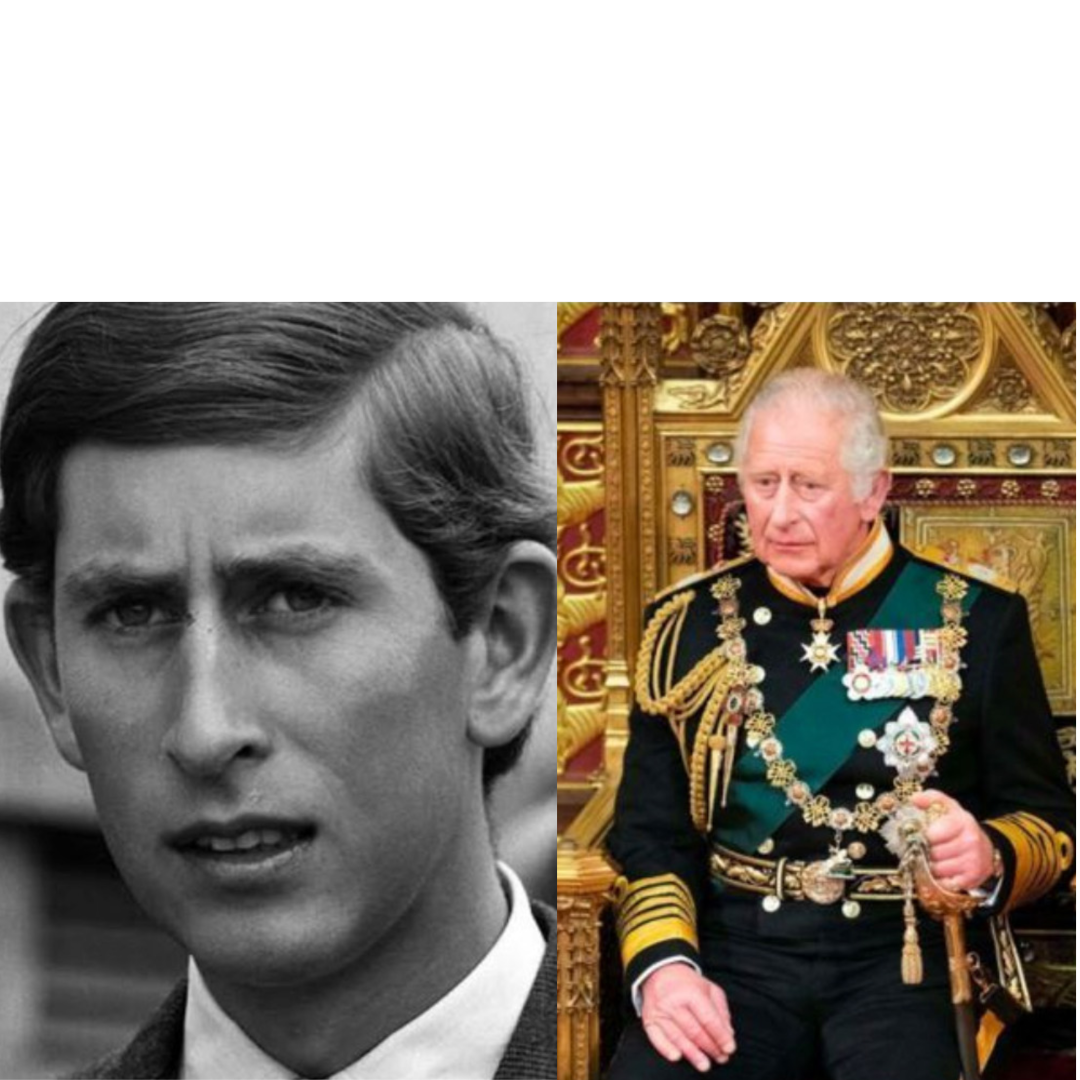 King Charles III Evolution Blank Meme Template