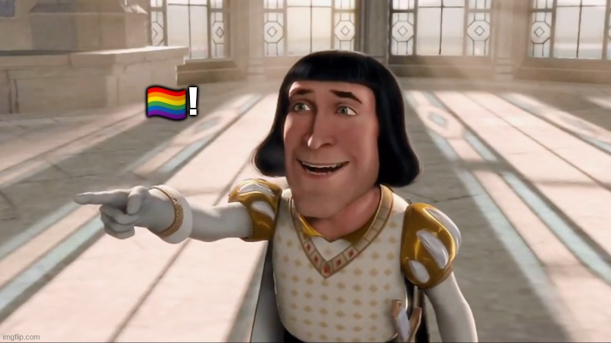 Farquaad Pointing | ?‍?! | image tagged in farquaad pointing | made w/ Imgflip meme maker