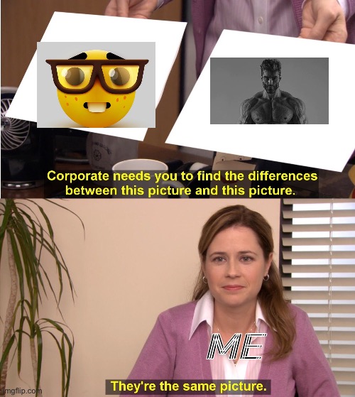 kinda true | ME | image tagged in memes,they're the same picture,what | made w/ Imgflip meme maker