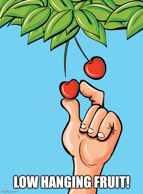 schiff the cherry picker | LOW HANGING FRUIT! | image tagged in schiff the cherry picker | made w/ Imgflip meme maker