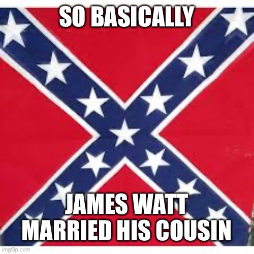 Sweet Home Alabama | SO BASICALLY; JAMES WATT MARRIED HIS COUSIN | image tagged in sweet home alabama | made w/ Imgflip meme maker