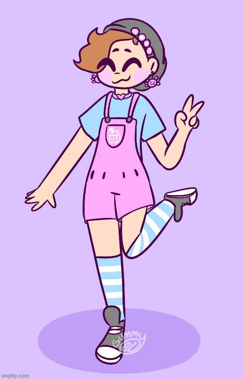 this is the outfit I'm wearing rn :) | image tagged in art,drawing,pastel,strawberry milk | made w/ Imgflip meme maker