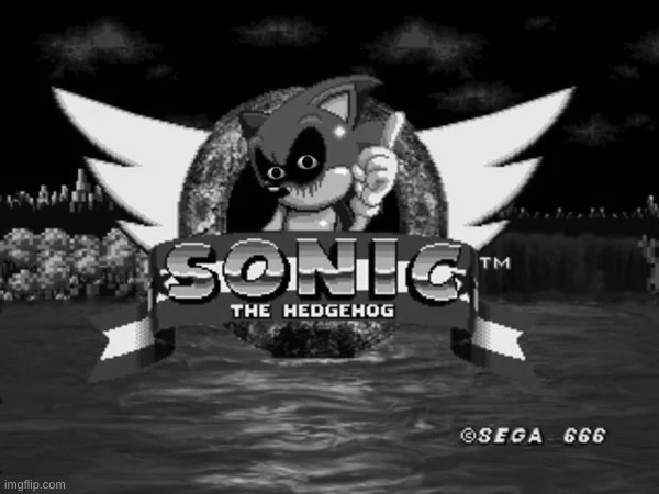 Cursed Sonic.EXE Title Screen | image tagged in cursed sonic exe title screen | made w/ Imgflip meme maker