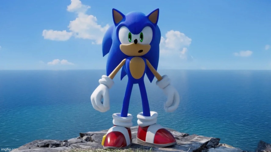 Sonic Surprised | image tagged in sonic surprised | made w/ Imgflip meme maker