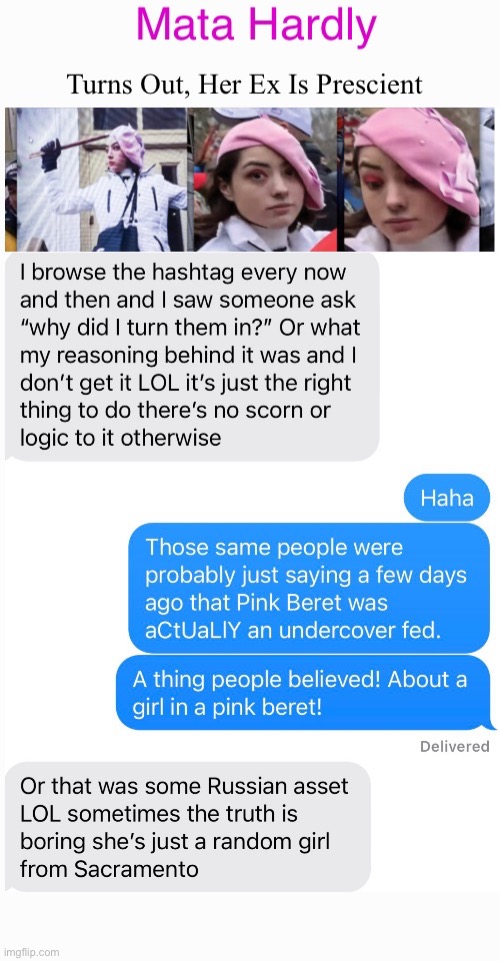 Her Ex Gave Permission To Share | image tagged in crazy ex girlfriend,treason,capitol hostess,hostess twinkie | made w/ Imgflip meme maker